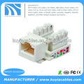 Brand New Jack RJ45 Keystone Jack de rede Cat5e / Cat 5e / 5